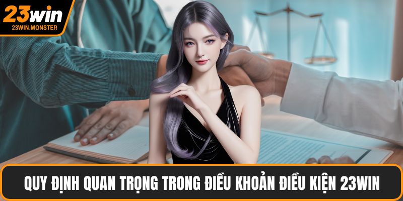 Quy định quan trọng trong điều khoản điều kiện 23win